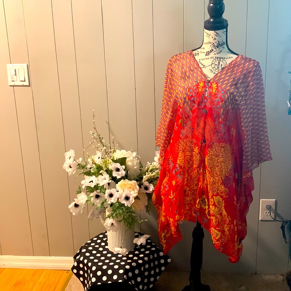 Kimono blouse made in India.